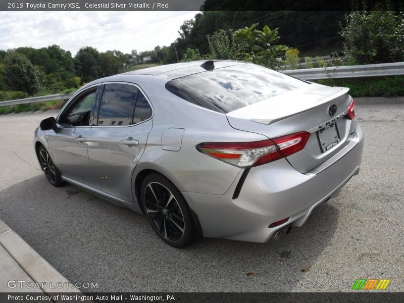 Celestial Silver Metallic / Red 2019 Toyota Camry XSE