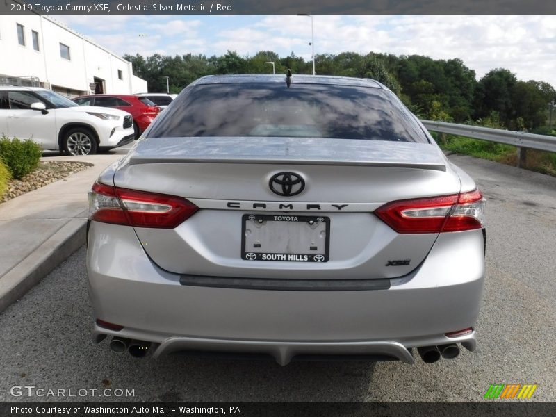 Celestial Silver Metallic / Red 2019 Toyota Camry XSE
