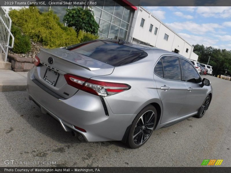 Celestial Silver Metallic / Red 2019 Toyota Camry XSE