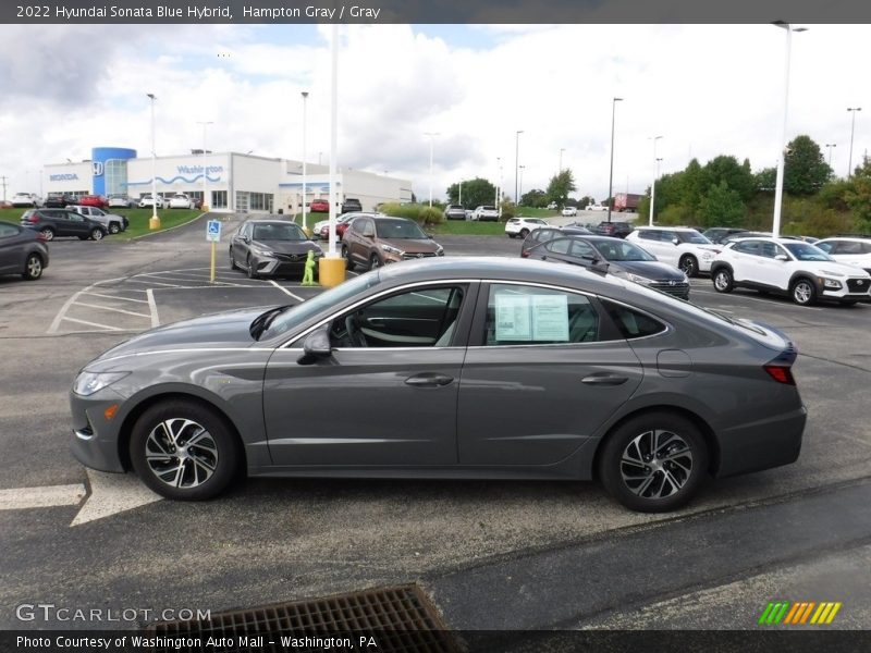 Hampton Gray / Gray 2022 Hyundai Sonata Blue Hybrid