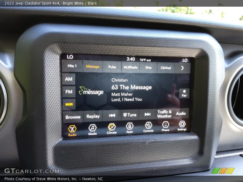 Bright White / Black 2022 Jeep Gladiator Sport 4x4