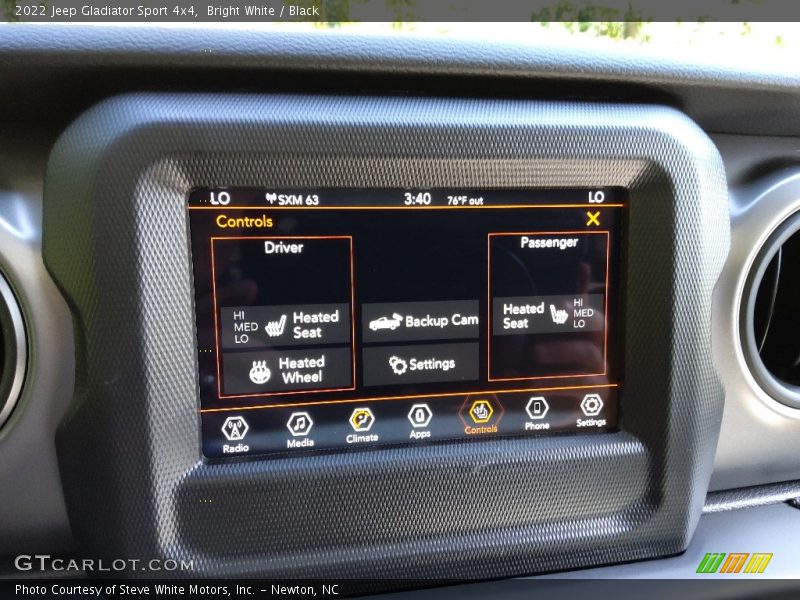 Bright White / Black 2022 Jeep Gladiator Sport 4x4