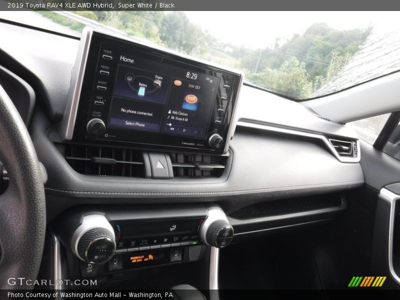 Super White / Black 2019 Toyota RAV4 XLE AWD Hybrid
