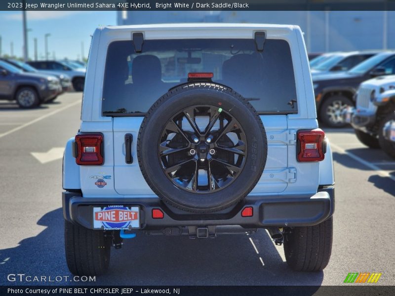 Bright White / Dark Saddle/Black 2023 Jeep Wrangler Unlimited Sahara 4XE Hybrid
