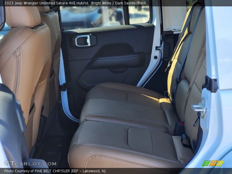 Bright White / Dark Saddle/Black 2023 Jeep Wrangler Unlimited Sahara 4XE Hybrid
