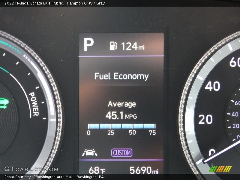 Hampton Gray / Gray 2022 Hyundai Sonata Blue Hybrid