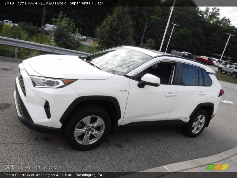 Super White / Black 2019 Toyota RAV4 XLE AWD Hybrid