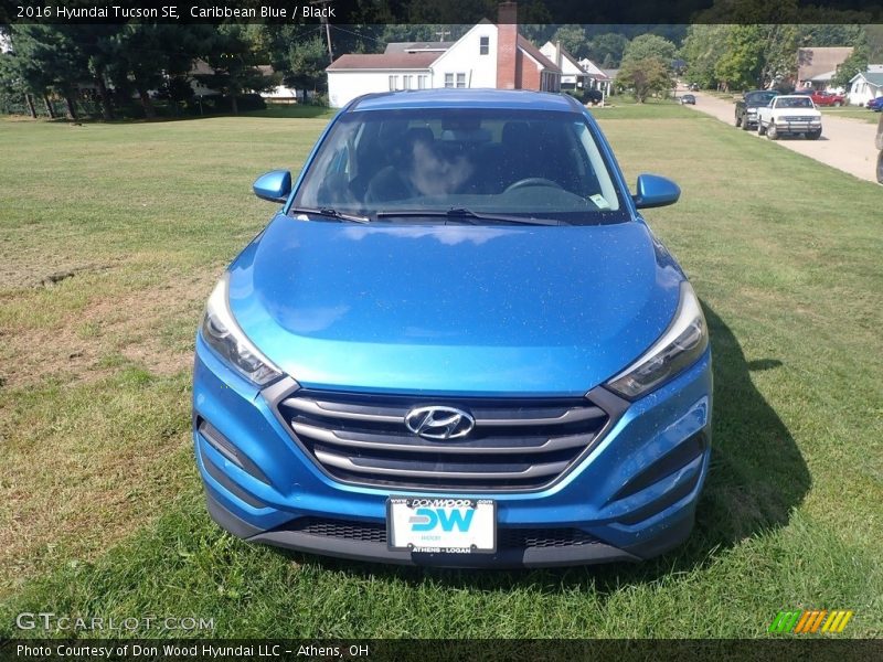 Caribbean Blue / Black 2016 Hyundai Tucson SE