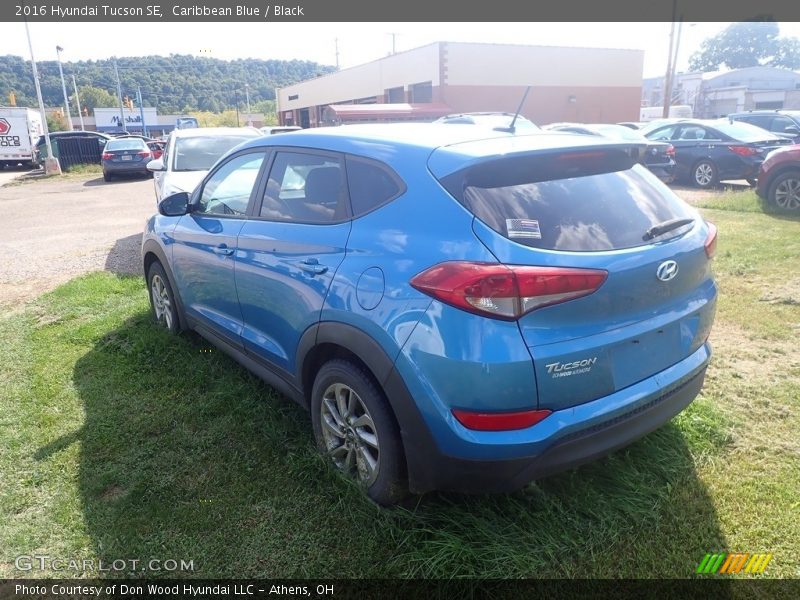 Caribbean Blue / Black 2016 Hyundai Tucson SE