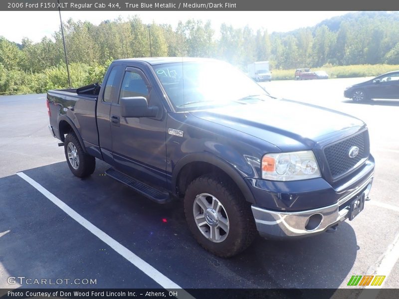 True Blue Metallic / Medium/Dark Flint 2006 Ford F150 XLT Regular Cab 4x4