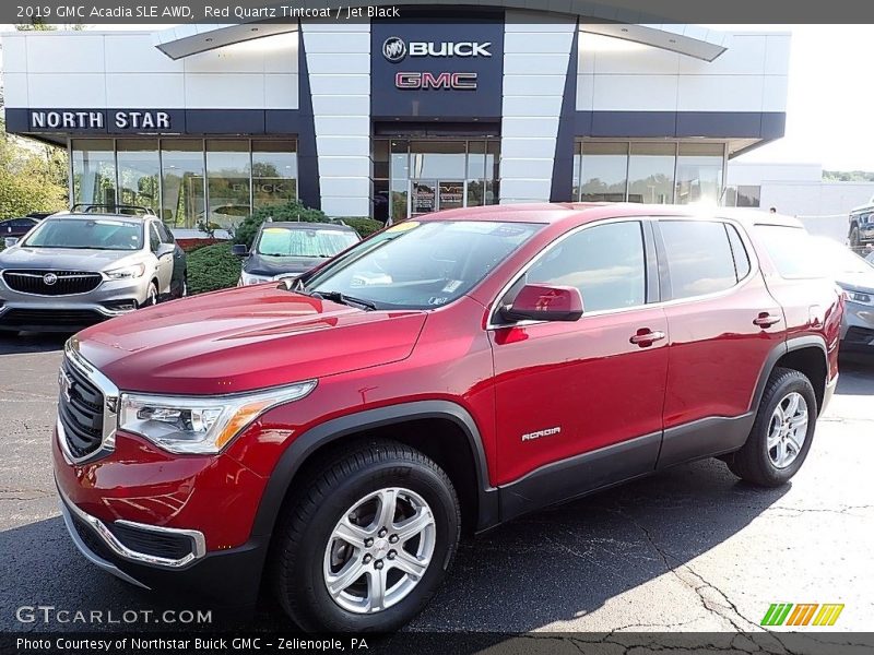 Red Quartz Tintcoat / Jet Black 2019 GMC Acadia SLE AWD