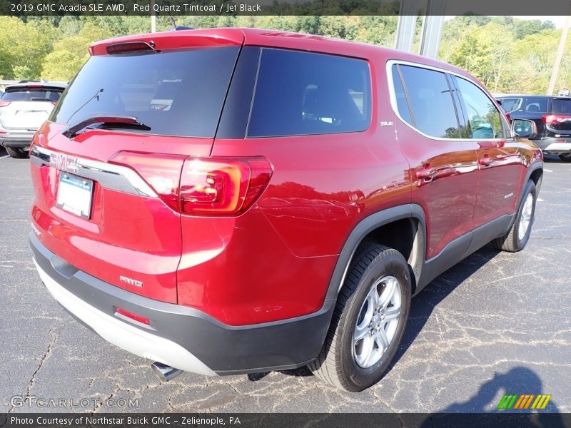 Red Quartz Tintcoat / Jet Black 2019 GMC Acadia SLE AWD