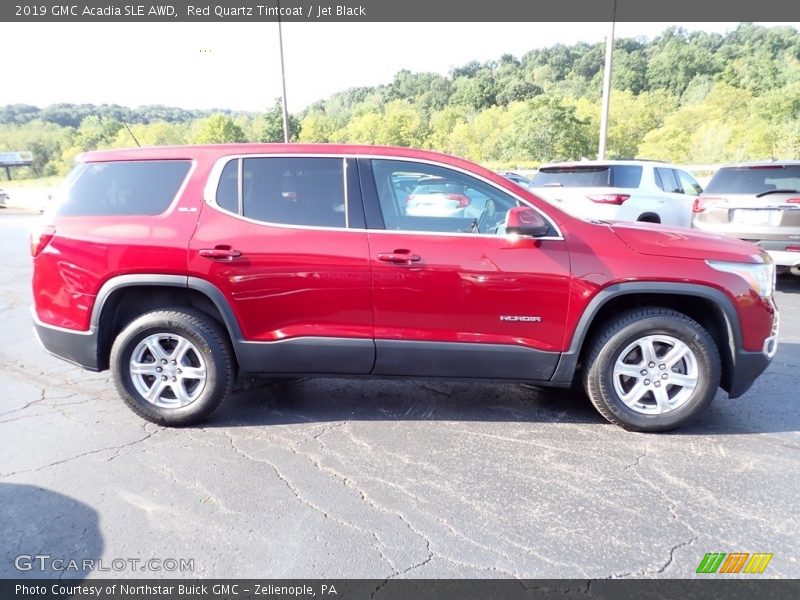 Red Quartz Tintcoat / Jet Black 2019 GMC Acadia SLE AWD