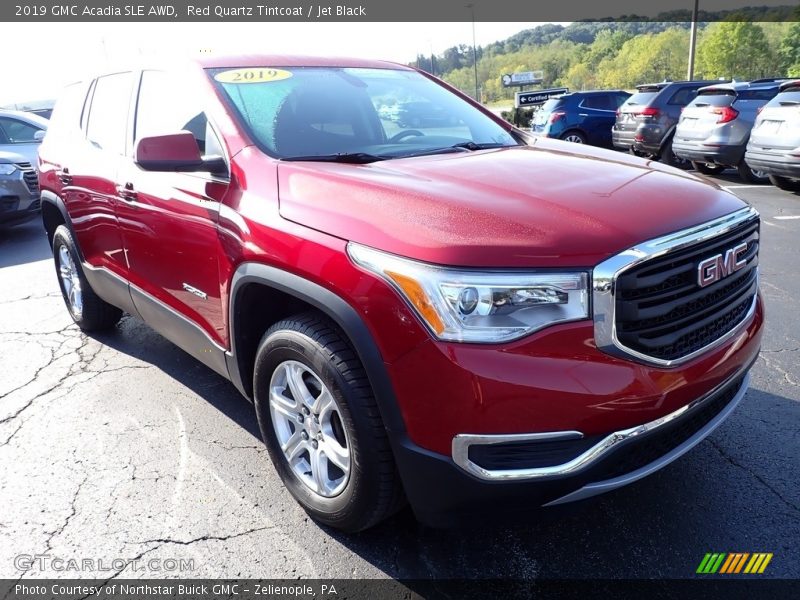 Red Quartz Tintcoat / Jet Black 2019 GMC Acadia SLE AWD