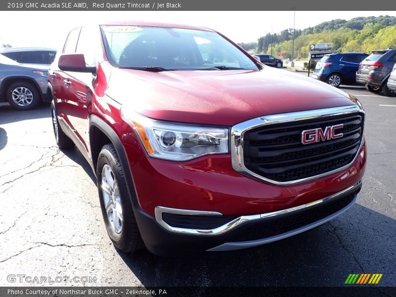 Red Quartz Tintcoat / Jet Black 2019 GMC Acadia SLE AWD