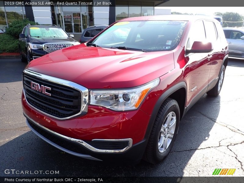 Red Quartz Tintcoat / Jet Black 2019 GMC Acadia SLE AWD