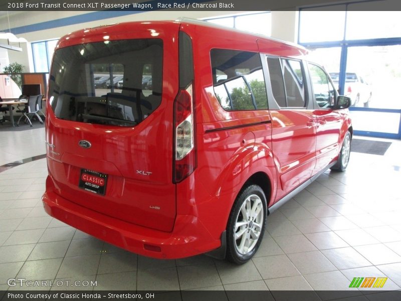 Race Red / Charcoal Black 2018 Ford Transit Connect XLT Passenger Wagon