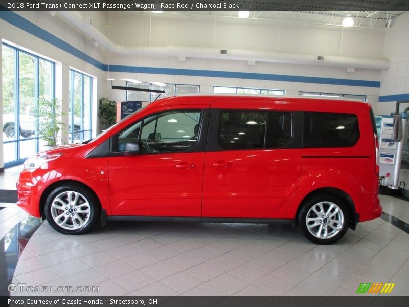 Race Red / Charcoal Black 2018 Ford Transit Connect XLT Passenger Wagon