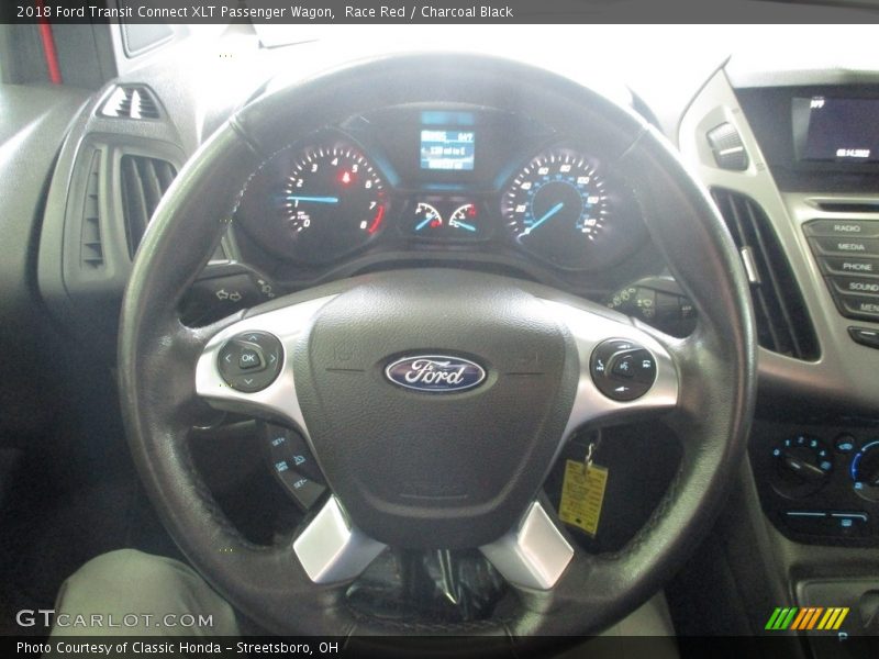 Race Red / Charcoal Black 2018 Ford Transit Connect XLT Passenger Wagon