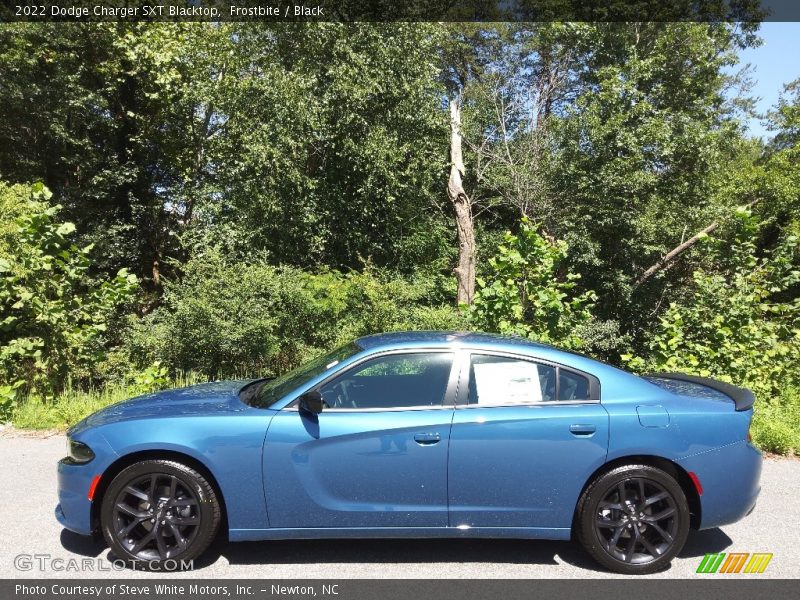 Frostbite / Black 2022 Dodge Charger SXT Blacktop