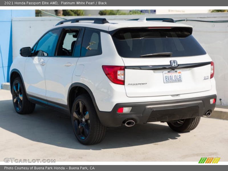 Platinum White Pearl / Black 2021 Honda Passport Elite AWD
