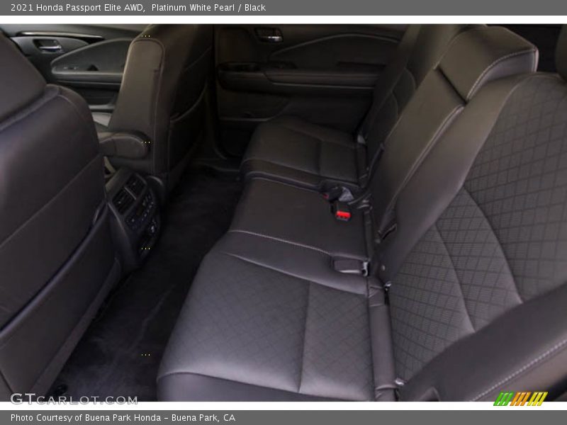 Platinum White Pearl / Black 2021 Honda Passport Elite AWD