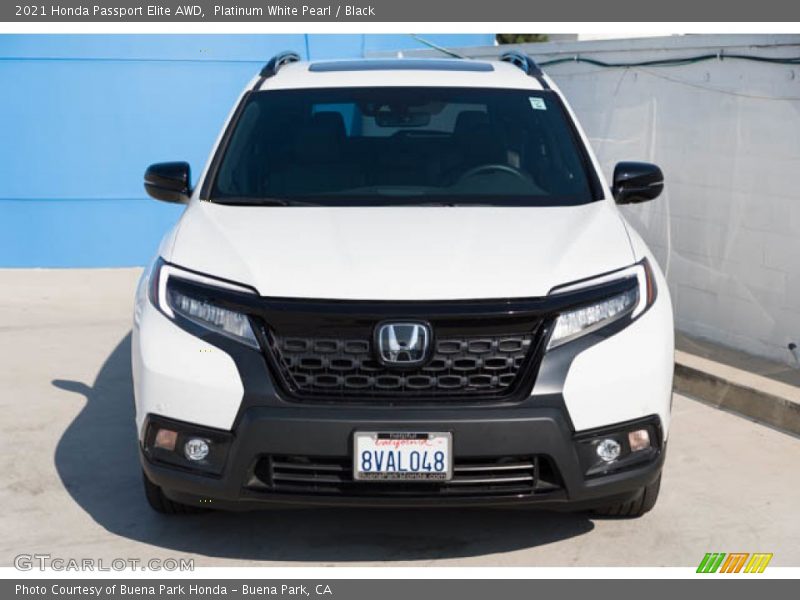 Platinum White Pearl / Black 2021 Honda Passport Elite AWD