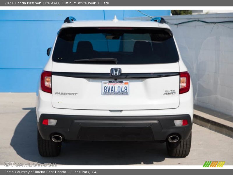 Platinum White Pearl / Black 2021 Honda Passport Elite AWD