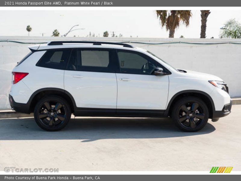 Platinum White Pearl / Black 2021 Honda Passport Elite AWD