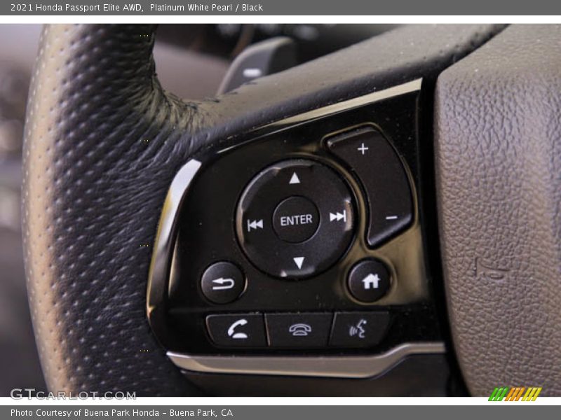 Platinum White Pearl / Black 2021 Honda Passport Elite AWD
