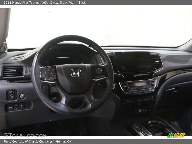 Crystal Black Pearl / Black 2021 Honda Pilot Touring AWD