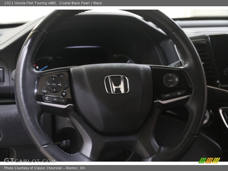 Crystal Black Pearl / Black 2021 Honda Pilot Touring AWD