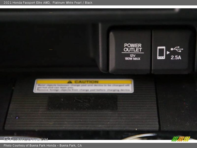 Platinum White Pearl / Black 2021 Honda Passport Elite AWD