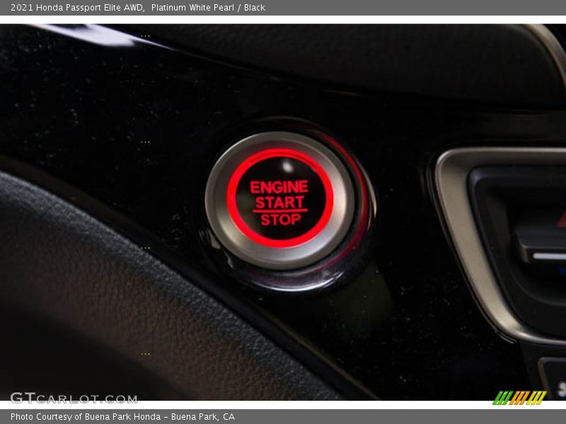 Platinum White Pearl / Black 2021 Honda Passport Elite AWD