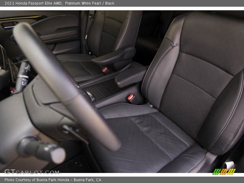 Platinum White Pearl / Black 2021 Honda Passport Elite AWD