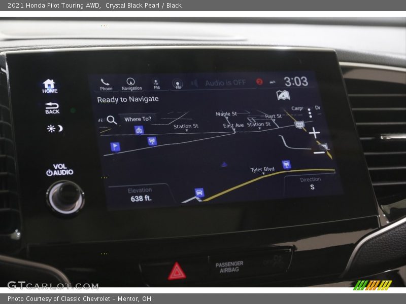 Crystal Black Pearl / Black 2021 Honda Pilot Touring AWD