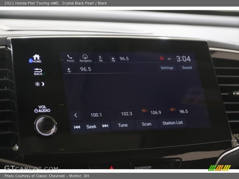 Crystal Black Pearl / Black 2021 Honda Pilot Touring AWD