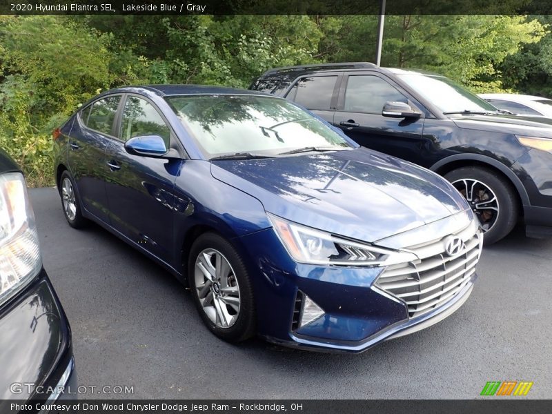 Lakeside Blue / Gray 2020 Hyundai Elantra SEL