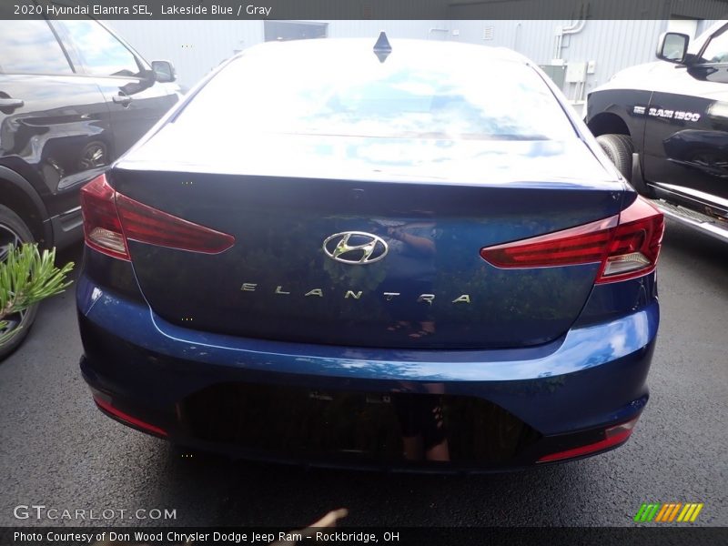 Lakeside Blue / Gray 2020 Hyundai Elantra SEL