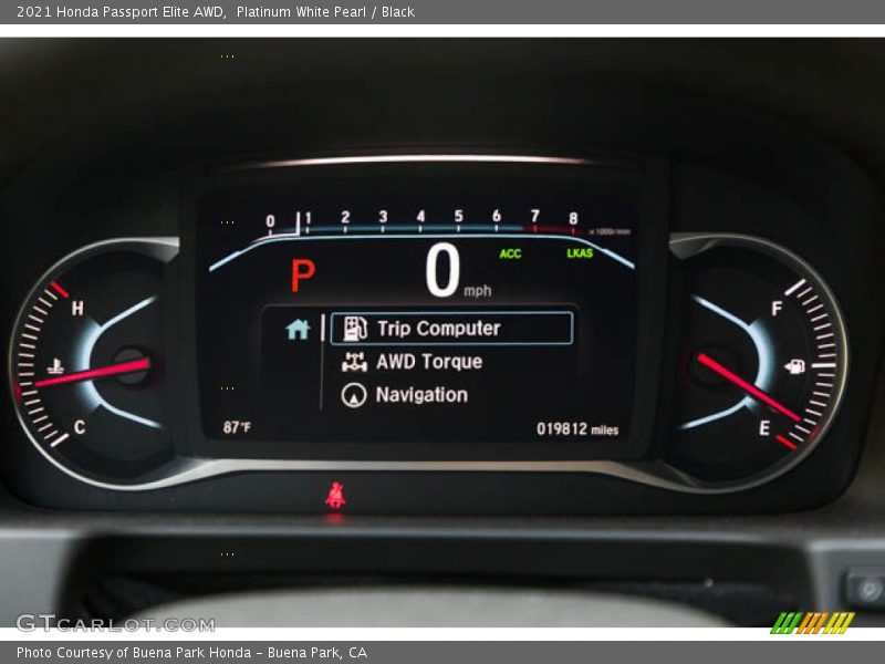 Platinum White Pearl / Black 2021 Honda Passport Elite AWD