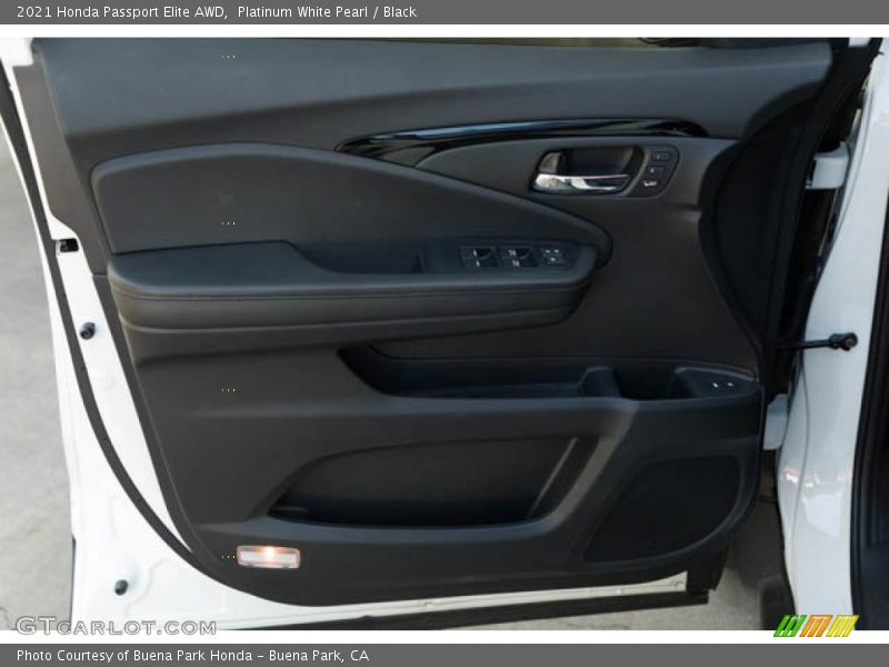 Platinum White Pearl / Black 2021 Honda Passport Elite AWD