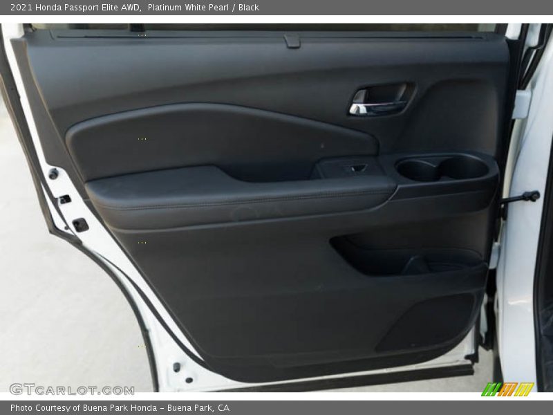 Platinum White Pearl / Black 2021 Honda Passport Elite AWD