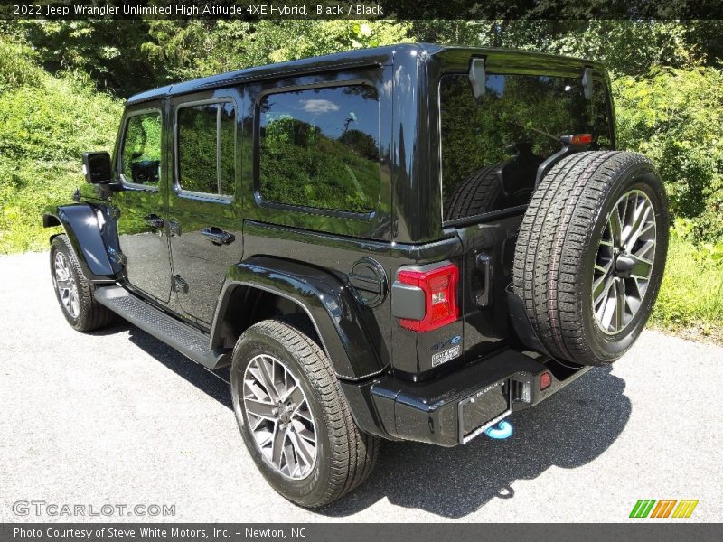 Black / Black 2022 Jeep Wrangler Unlimited High Altitude 4XE Hybrid