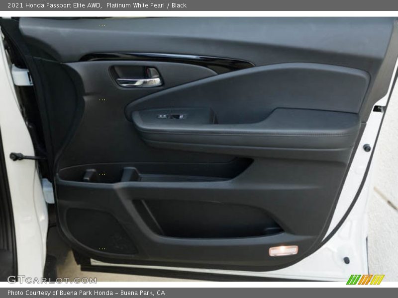 Platinum White Pearl / Black 2021 Honda Passport Elite AWD