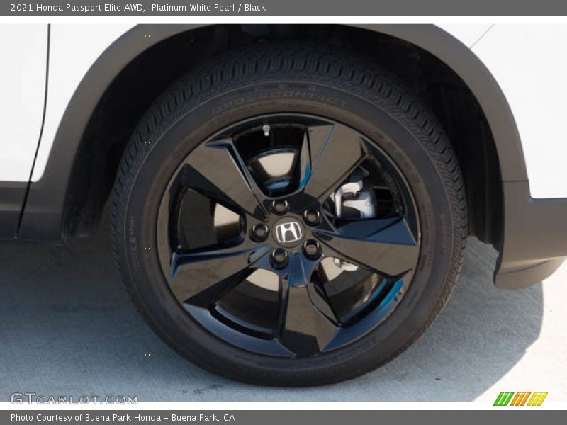 Platinum White Pearl / Black 2021 Honda Passport Elite AWD