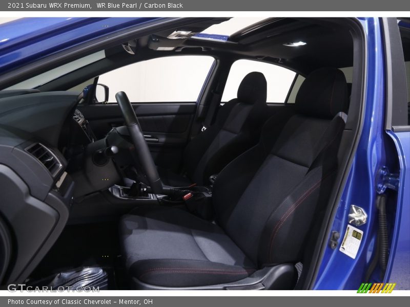 WR Blue Pearl / Carbon Black 2021 Subaru WRX Premium
