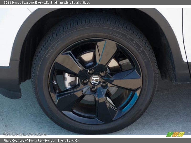 Platinum White Pearl / Black 2021 Honda Passport Elite AWD