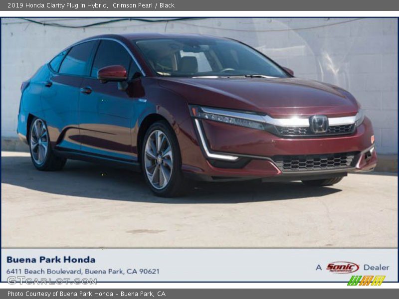 Crimson Pearl / Black 2019 Honda Clarity Plug In Hybrid