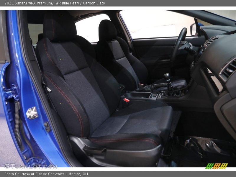 Front Seat of 2021 WRX Premium