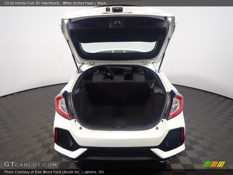 White Orchid Pearl / Black 2018 Honda Civic EX Hatchback